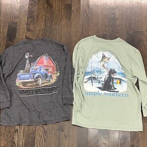 Simply Southern Kids Long Sleeve Tees Small